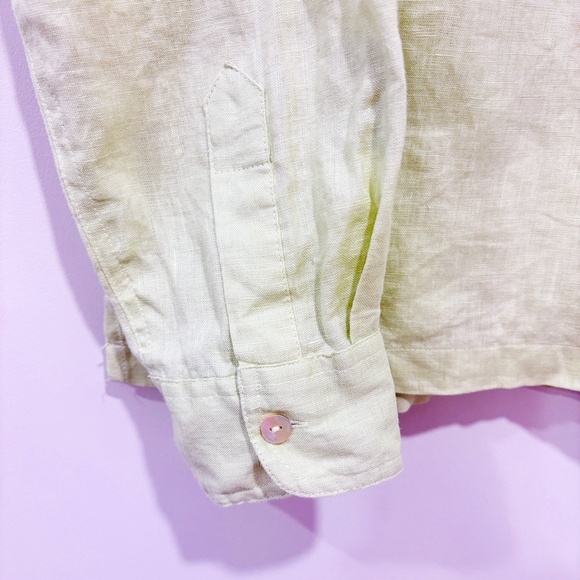 PROPORTION PETITE CONRAD C Lime green button down shirt - Picture 4 of 9